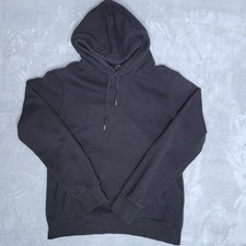 UNIQLO Black Hooded Pullover Sweatshirt Size M Relaxed Casual Closet Staple