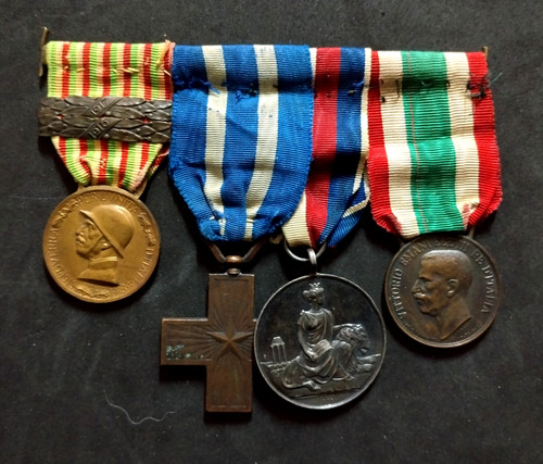 1st War Medal with Silver Service Merit Medal