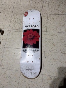 5BORO NYC Flower Skateboard Deck, DGK Rose Grip, Trucks, Wheels, Hardware