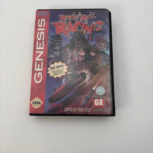 Sega Genesis 🎸 Rock N' Roll Racing - NO MANUAL- GOOD- TESTED