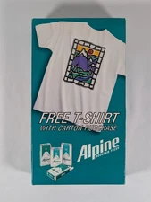 Vintage 90s Alpine Cigarettes Single Stitch Pocket T-shirt XL New