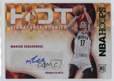 2021-22 Panini NBA Hoops Hot Signatures Rookies Green Marcus Zegarowski Auto 6o3