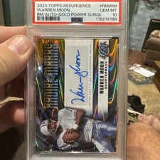 2024 Topps Resurgence - Radial Marks Warren Moon Autograph 15/50 PSA 10 POP 1