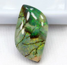 Certified 17.95 Ct Natural Monarch Fire Opal Doublet – Cabochon Loose Gemstone