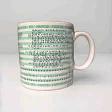 1980s Laws of Computer Programming Mug Kenneth Grooms Toscany Collection Japan