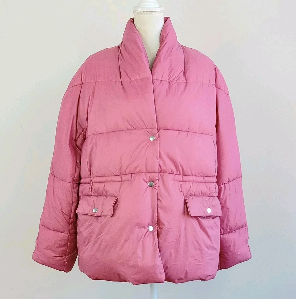 XXL J.CREW Woman Modern Dusty-Rose ALPS PrimaLoft PUFFER Warm Coat JACKET BA595 - Image 2 of 4