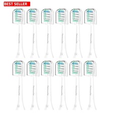 Toothbrush Replacement Heads 12 Pack Compatible Philips Sonicare Handles White