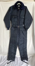 Walls Blizzard Sz XL Tall 46-48 Chest Insulated Coveralls Zip Snow Suit Blue 