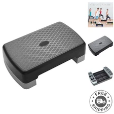 Lightweight 18" Aerobic Step with Shock-Absorbing Design & Adjustable Heights