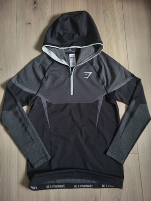 Gymshark - Onyx 5.0 - L - Versand gratis - Seamless Hoodie - Grey- Large - NEU