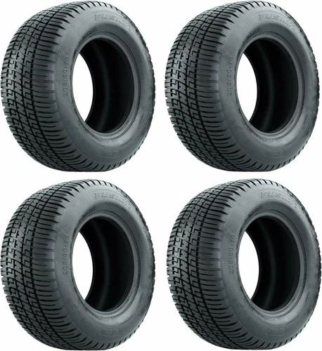 Set of 4 Golf Cart Street Tires 205/50-10 (18") GTW Fusion Street Tires Only