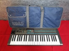 KORG Poly-800 Synthesizer keyboard New memory battery TESTED w/Bag 11