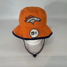 Denver Broncos Bucket Hat Orange Blue NFL Vintage Collection New Era Adjustable