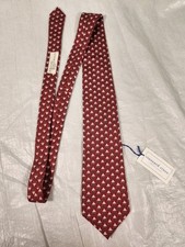 New Vineyard Vines Red and Light Gray 100 Silk RMK Select Necktie Tie Nwt