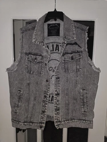 2025 Metallica 72 Seasons L Denim Battle Vest. - product listing photo