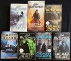 Jim Butcher~Lot of 7 PB~Dresden Files 1, 3, 5, 7-9, 17~Battle Ground~Dead Beat+