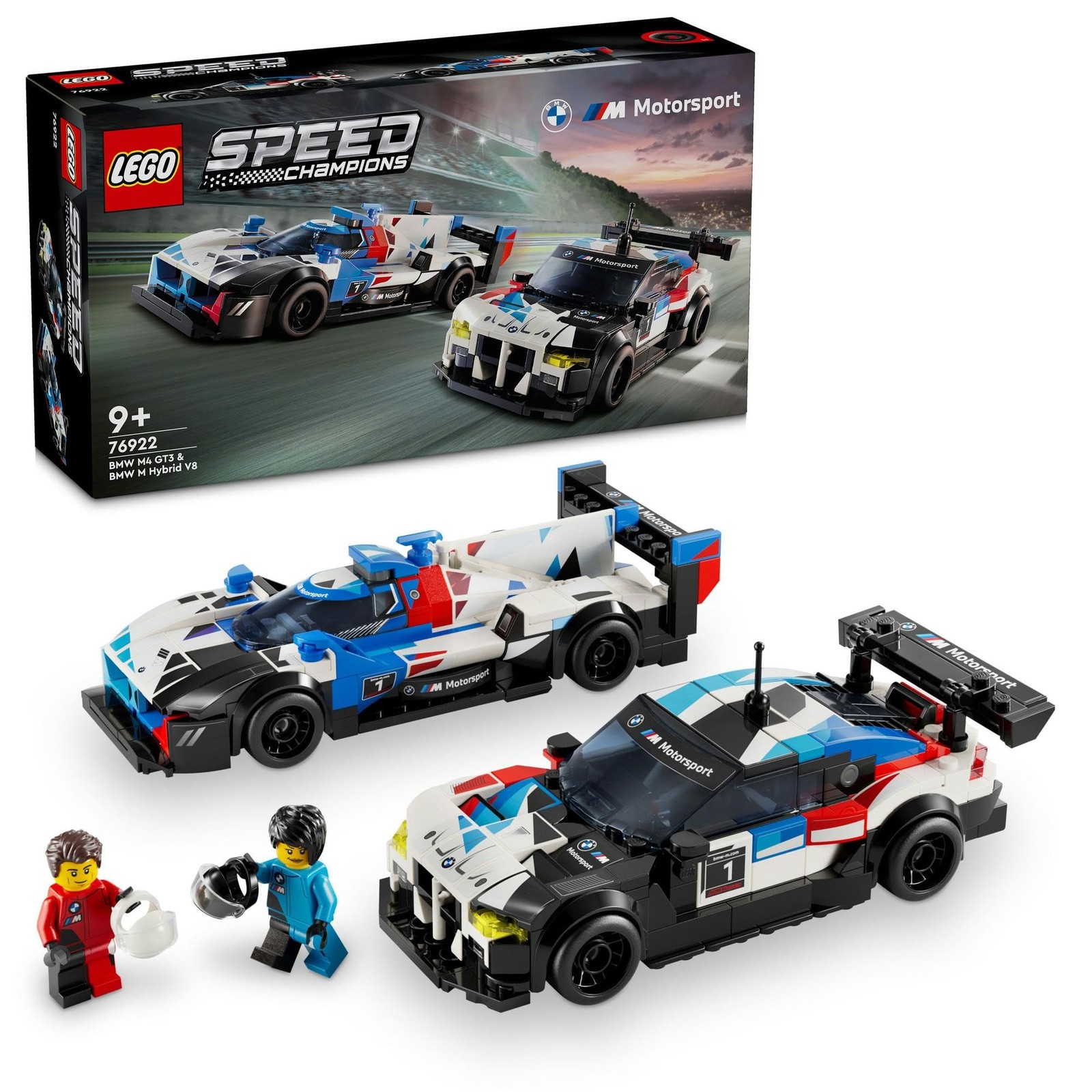 LEGO Speed Champions BMW M4 GT3 and M Hybrid V8 Race Cars Set 76922
