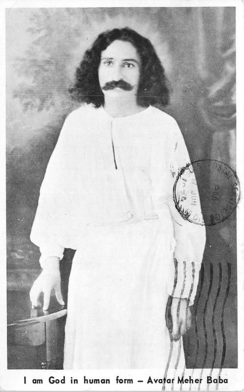 Avatar Meher Baba Postcard - I Am God in Human Form