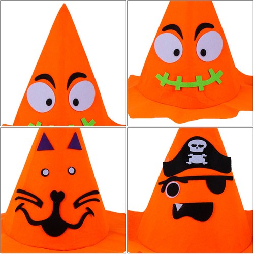 6Pcs Halloween Pumpkin Hat Creative Halloween Party Stage Show Prop - Picture 11 of 12