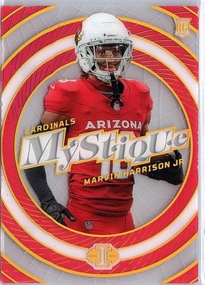 2024 Panini Illusions #38 Marvin Harrison Jr. Mystique Red #/199 - Cardinals