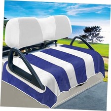 Golf Cart Seat Covers, Classic Style Golf Cart Seat Towel Blanket Blue White
