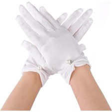Satin Wrist Length Gloves for Women Elegant Gown Opera Wedding Banquet Dress