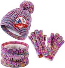 Bufanda de invierno ni as gorro para ni os para el frio suave juego 3 pcs NUEVO