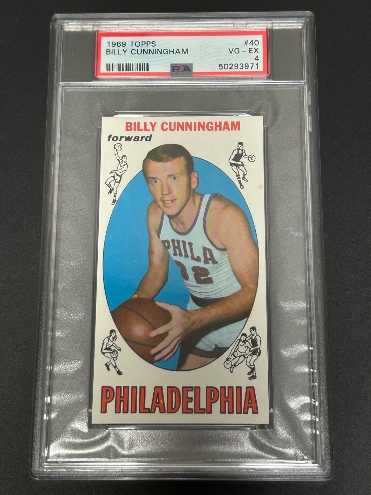 1969 Topps #40 Billy Cunningham PSA 4 VG-EX 971