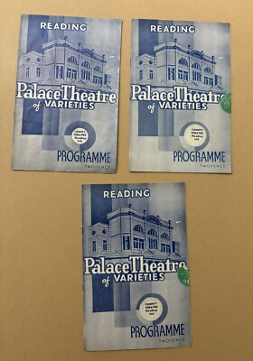 Theaterprogramme x3 - Palast Theater Lesung 1939 - Pygmalion / Der Wind & der Regen