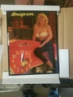 NOS Vintage Snap On Clock 80's 90's Pin Up Clock Garage Clock Snap-On Tools NOS