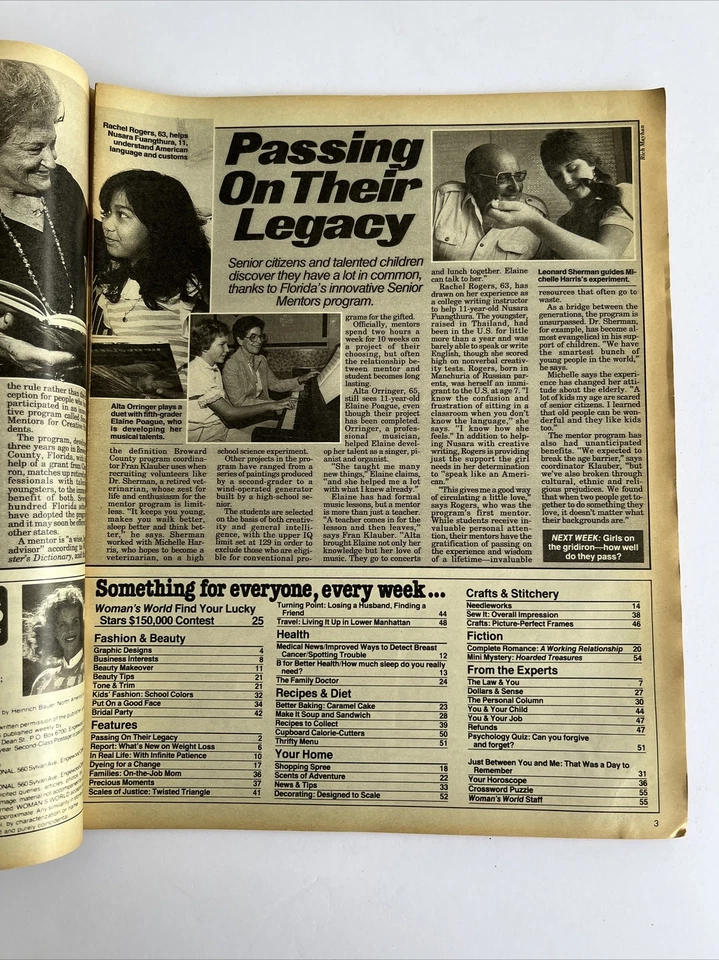 1984 October 2 Woman’s World Magazine Feminine Ways To Dress For Success (MH233) - Изображение 2 из 3