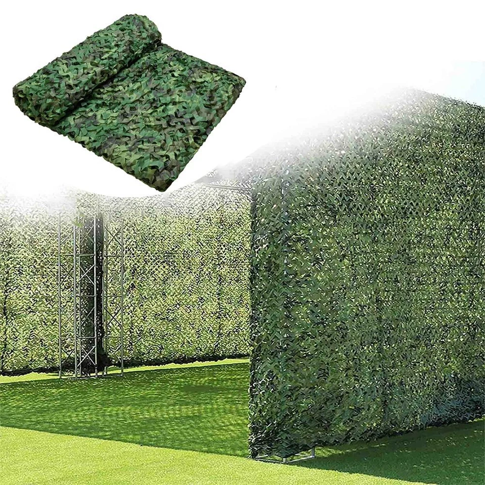 26x26Ft Military Woodland Camouflage Netting Cutable Camo Net Camping Hunting - Image 2 of 4