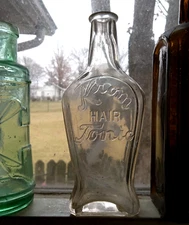 KROM HAIR TONIC SCARCE EARLY 1900 CHATTANOOGA,TN HAND BLOWN BOTTLE