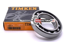 USA TIMKEN 6011 OPEN, NO SEALS  DEEP GROOVE BALL BEARING 55X90X18mm