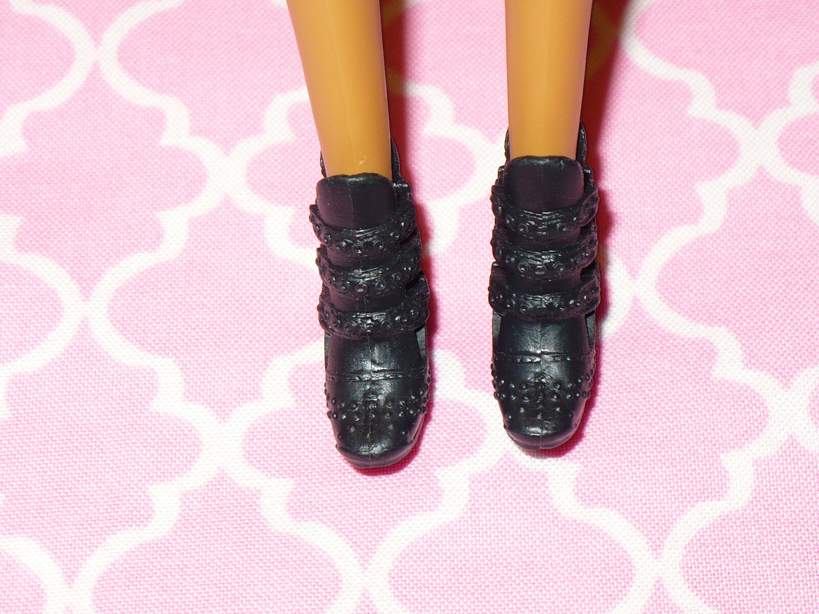 Mattel Barbie Doll Shoes FASHIONISTAS FASHION FEVER BLACK ANKLE