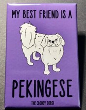 Pekingese Magnet Handmade Puppy Dog Gifts Accessories and Kitchen Home Decor