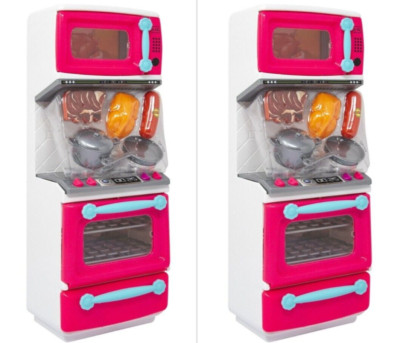 2x MINI KÜCHENSET OFEN MIKROWELLE ZUBEHÖR SPIELZEUG MÄDCHEN SPASS KINDER WEIHNACHTSGESCHENK