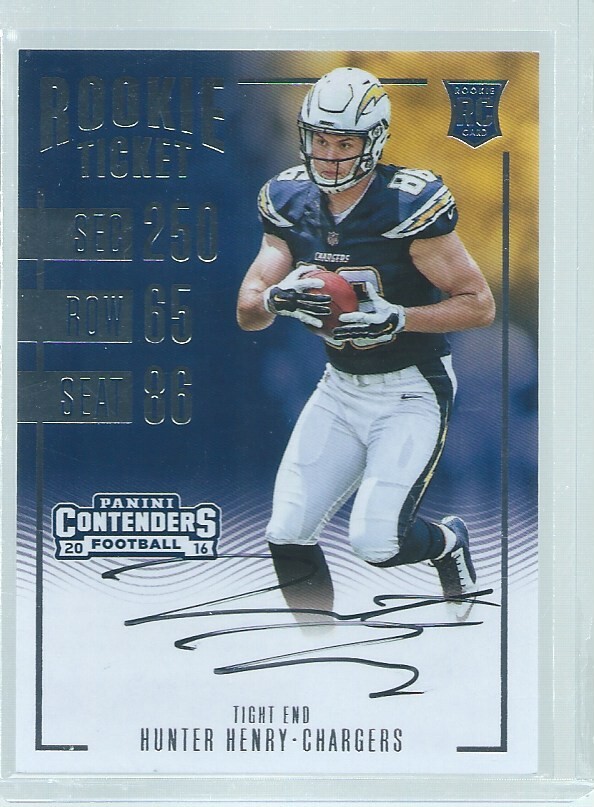 Hunter Henry Panini Contenders #340 Autograph
