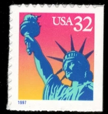 US. 3122. 32c. Liberty. Booklet Single.  MNH. 1997