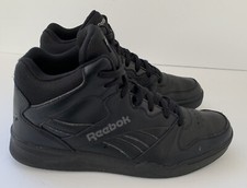 Zapatilla deportiva Reebok Basketball Hi-Top Royal Classic de cuero negro para hombre talla 10