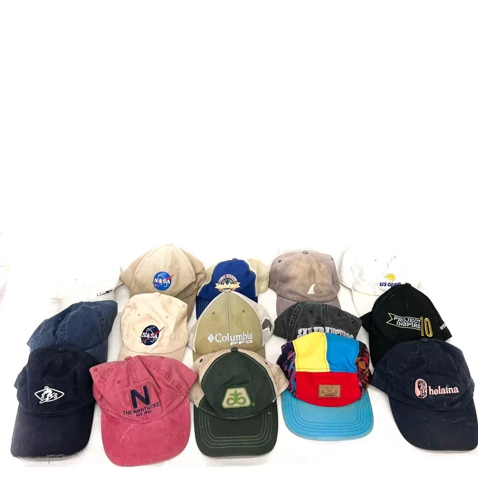 Lot De 15 Casquettes Baseball Assorties - Taille Unique - Occasion - NASA, Cap America, Etc.