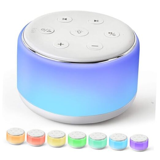 Noise Sound Machine Baby for Sleeping with Night Light – 34 Soothing White