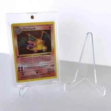 10pcs Clear Acrylic Trading Card Stand for Coins Sports Cards Display Holder US