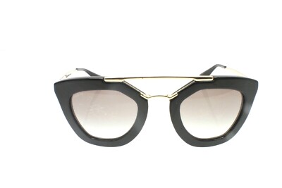 PRADA Womens SPR09Q Black & Gold Cat Eye 49mm Sunglasses | eBay