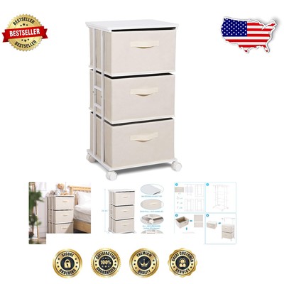 Freestanding Vertical 3-Drawer Storage Dresser - Stylish Addition to Any Room