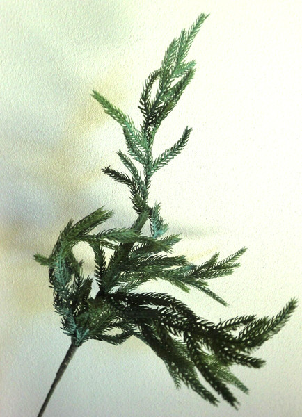 Tannenzweig KüNstlich Norfolk 60 Cm TannengrüN Weihnachtsdeko Zweig Formbar-image