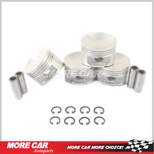 1 Set of Pistons Compatible With Nissan Sentra NX 1989-1990 