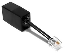AmzDeals 1-Pack RJ9 to RJ11 Adapter Female RJ9 4P4C Jack to Male RJ11 6P4C Plug