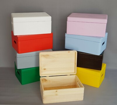 Holzkiste Aufbewahrungsboxen Kofferraumfarben Boxen Truhendeckel Zum Selbermachen Möbel Wohnkultur