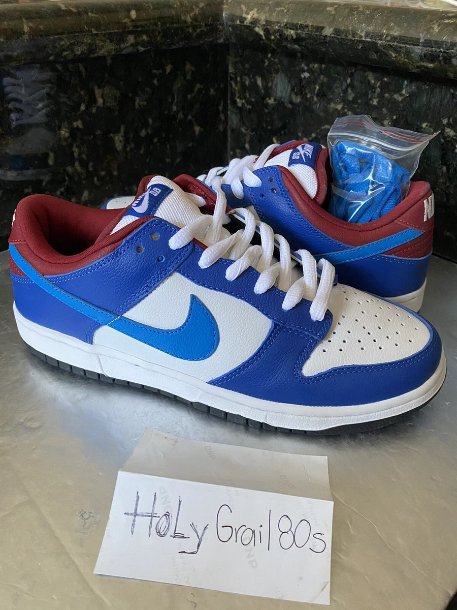 Nike Dunk Low Pro SB White Neptune Blue 304292 144 NERD Men's Size 9